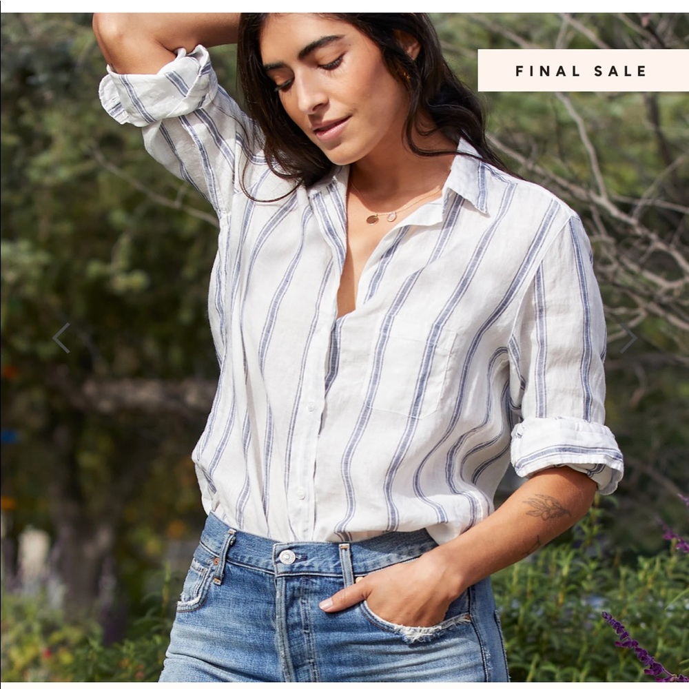 Grayson 100% linen shirt size 2